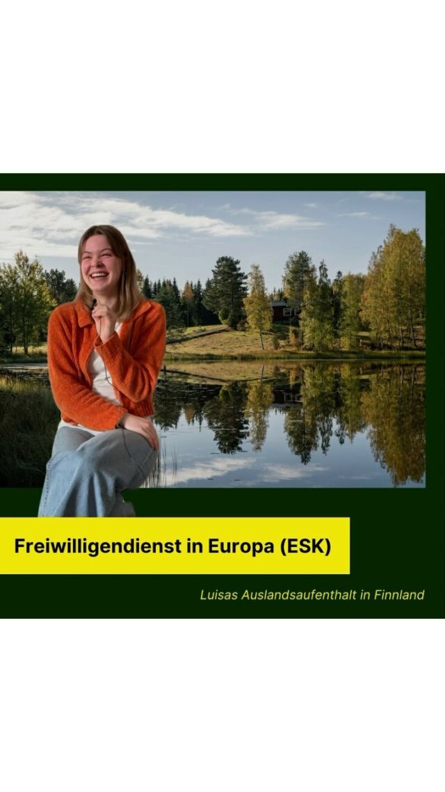 🇫🇮 Luisa ist gerade in Finnland. Im Video erzählt sie von ihrem Freiwilligendienst in Europa (ESK).

Hast du Lust auf einen Auslandsaufenthalt und noch viele Fragen?

Komm jetzt in unsere neutrale und kostenlose Auslandsberatung.

jugendagentur.net/auslandsberatung

Fotonachweis: @ Olivier Darny, pexels.com -cc0

#jugastu #jugendagentur #WegeInsAusland #Finnland #ESK #EuropäischerSolidaritätskorps #Freiwilligendienst #Europa #EU #AuslandsaufenthaltFinnland #Eurodesk